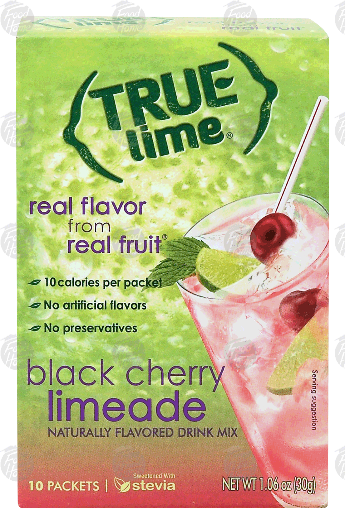 True Lime black cherry limeade flavor powder drink mix, 10-packets Full-Size Picture